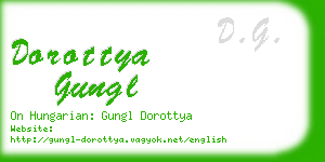 dorottya gungl business card